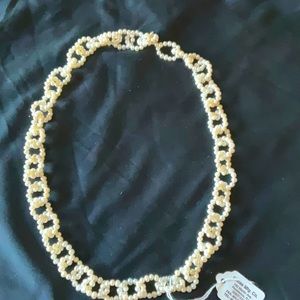 UNCAS Jewelry, Vintage Faux Pearl Chain Necklace, Gorgeous 💚🔥❤️🔥💕🔥💕🔥💙🔥